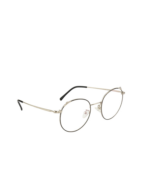 

Ted Smith Black & Silver-Toned Solid Full Rim Round Frames TS-9403_C2