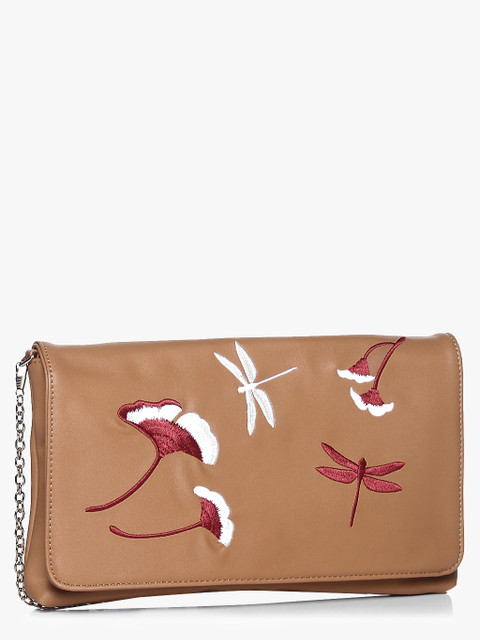 

Tan Kiss Of The Dragon Fly Sling Bag
