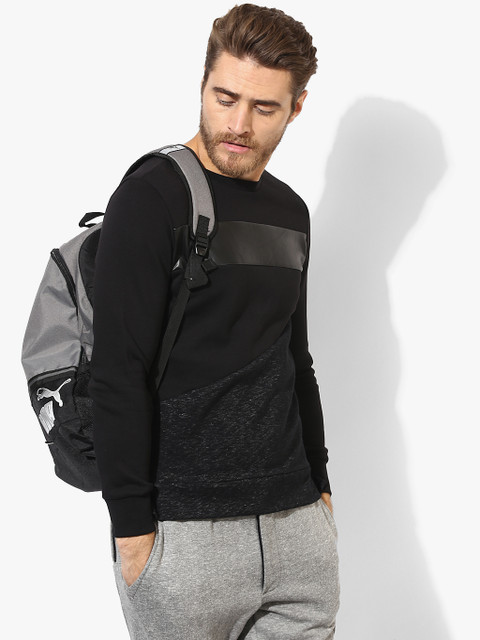 

Black Textured Sweatshirt