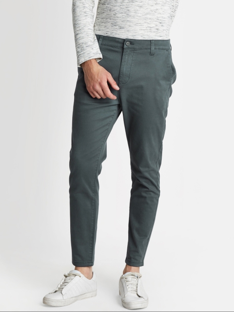 

Urban Ranger by pantaloons Men Blue Straight Fit Solid Chinos