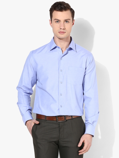 

Blue Solid Slim Fit Formal Shirt