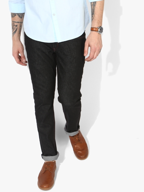 

Black Solid Low Rise Slim Fit Jeans