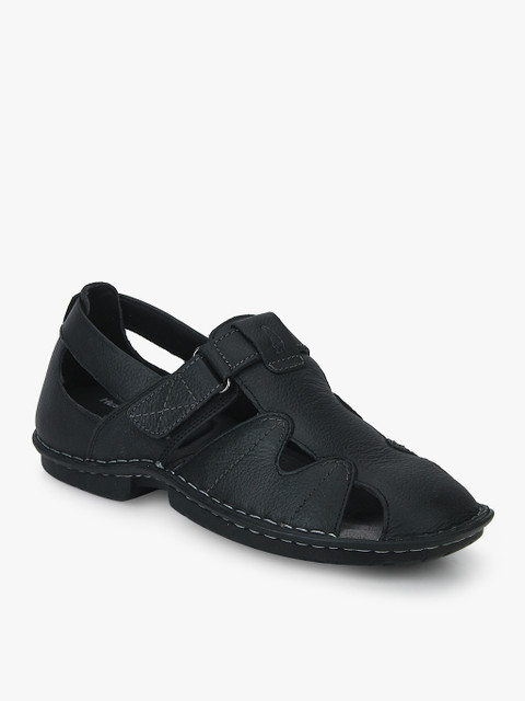 

Hush Puppies Black Solid Sandals