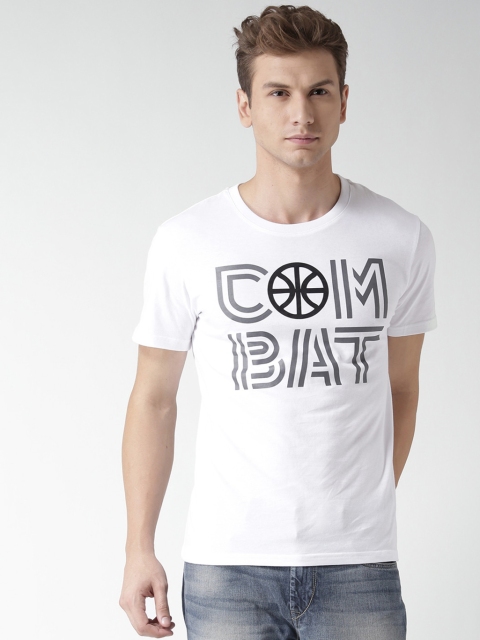 

Metersbonwe Men White Regular Fit Round Neck T-Shirt