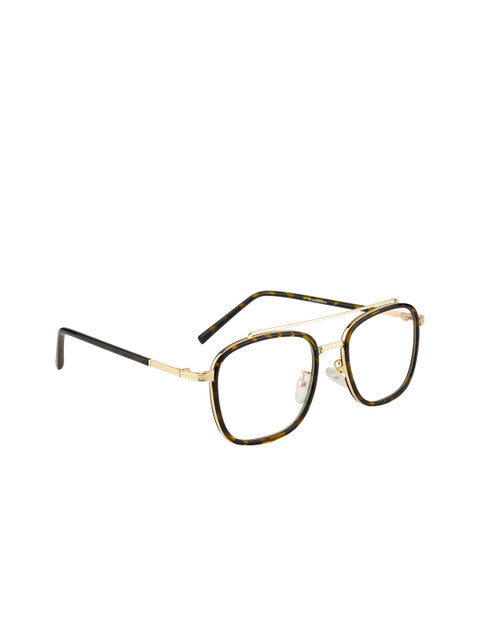 

Ted Smith Unisex Brown & Gold-Toned Solid Full Rim Rectangle Frames TS-TR-9240_C40