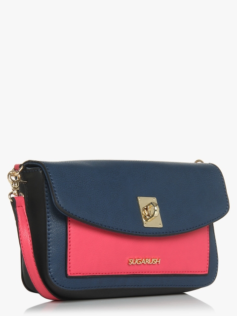 

Sugarush Nicole Pink & Navy Sling Bag
