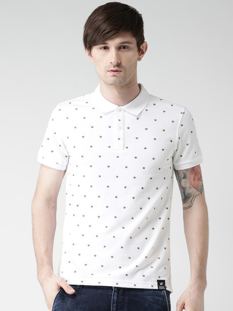 

Metersbonwe White Regular Fit Polo T-Shirt