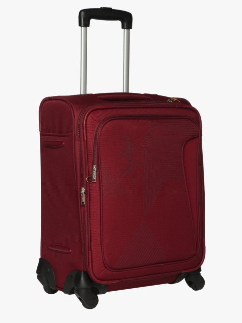

Maroon Cabin 4 Wheel Soft Luggage Strolley