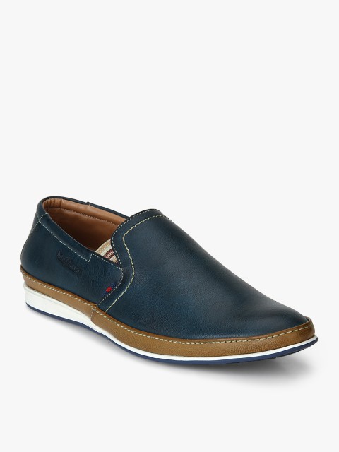 

San Frissco Men Navy Blue Slip-On Sneakers