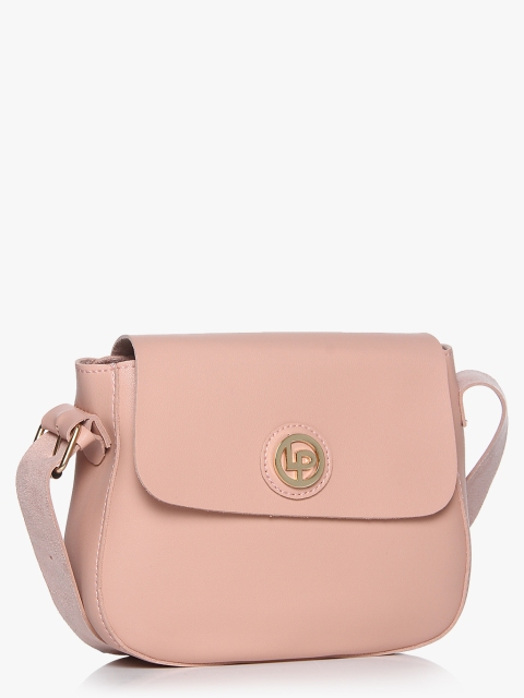 

Peach Polyurethane (Pu) Sling Bag