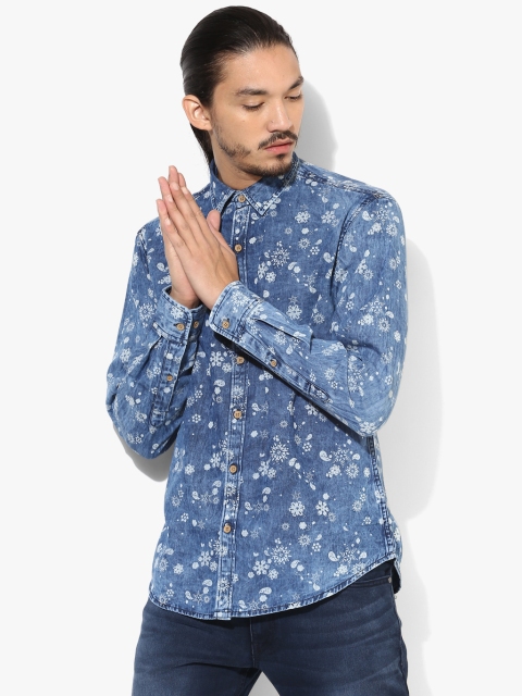 

Navy Blue Slim Fit Casual Shirt