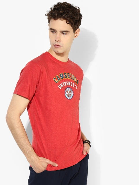 

Red Graphic Slim Fit Round Neck T-Shirt