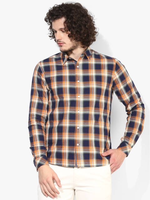 

Multicoloured Checked Slim Fit Casual Shirt, Multi