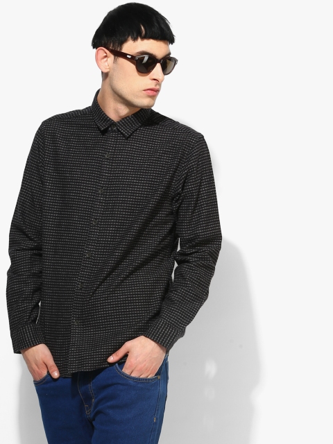 

Black Striped Casual Shirt