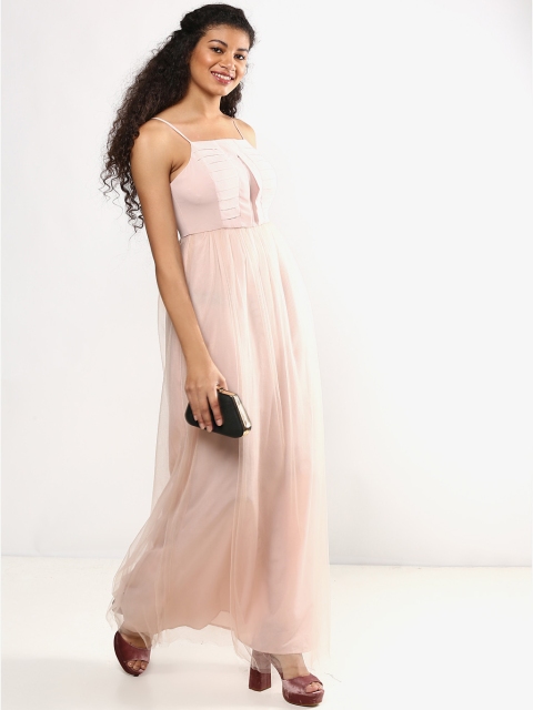 

BCBGeneration Women Pink Solid Maxi Dress