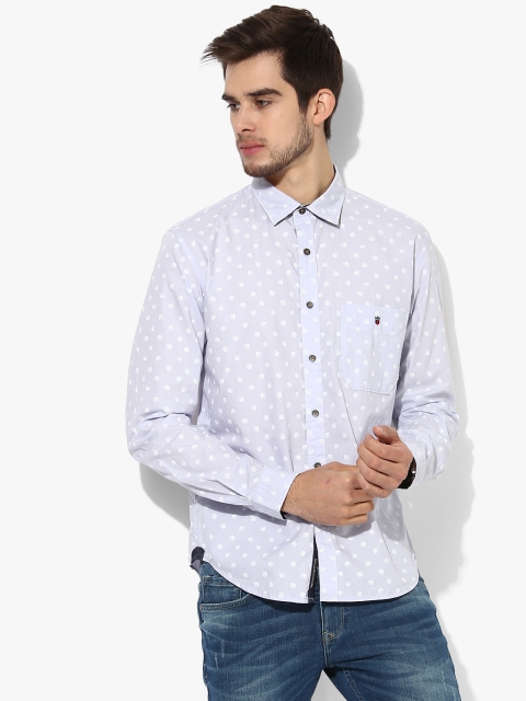 

Grey Printed Slim Fit Casual Shirt
