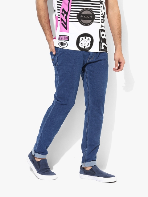 

Riot Jeans Men Blue Jogger Mid-Rise Clean Look Stretchable Jeans