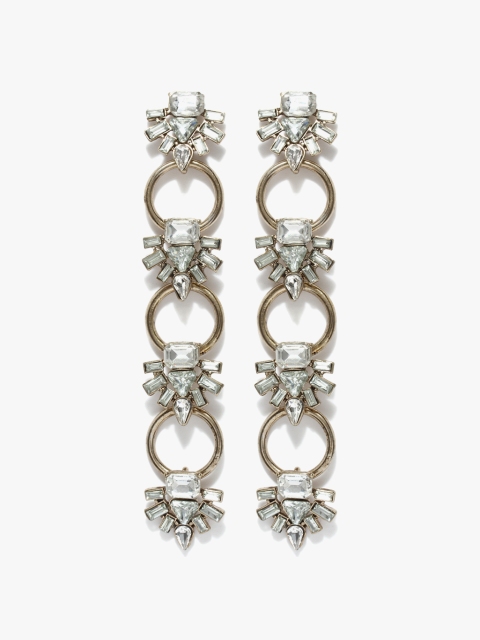 

Golden/White Party Wear Danglers & Drop, Gold