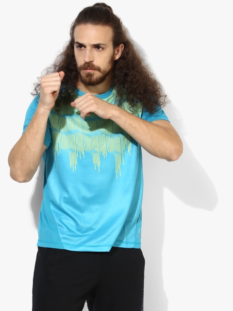 

Aqua Blue Round Neck T-Shirt