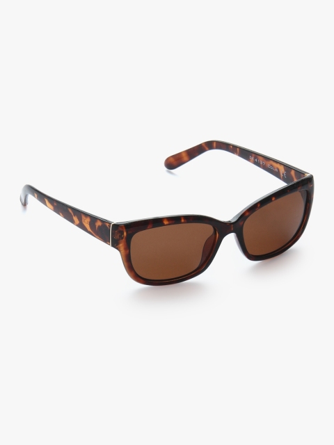 

Daniel Klein Women Rectangle Sunglasses, Brown