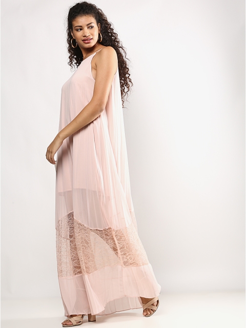 

BCBGeneration Women Peach-Coloured Solid A-Line Dress