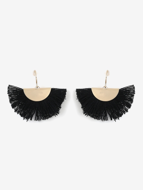 

Black Fabric Danglers And Drop