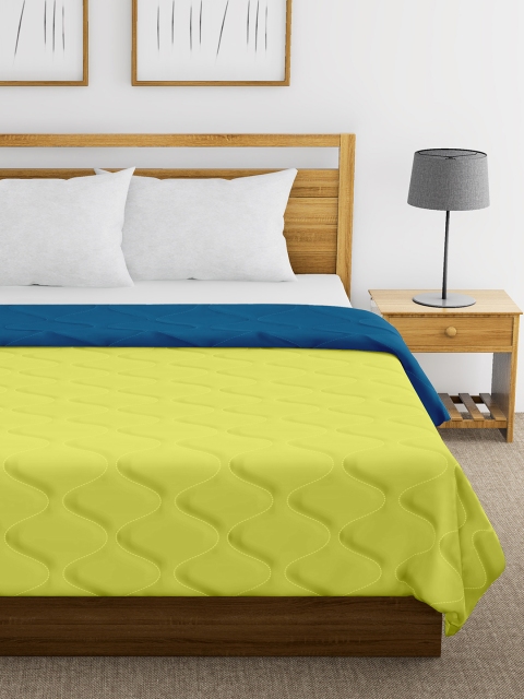 

Divine Casa Blue & Yellow Solid Mild Winter 200 GSM Double Bed Comforter