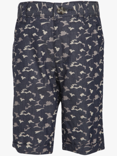 

United Colors of Benetton Boys Blue Printed Shorts