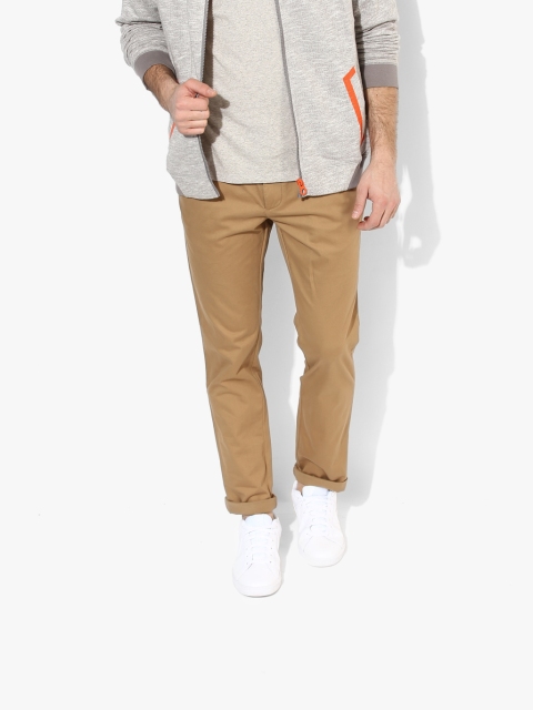 

CODE by Lifestyle Men Brown Slim Fit Solid Chinos