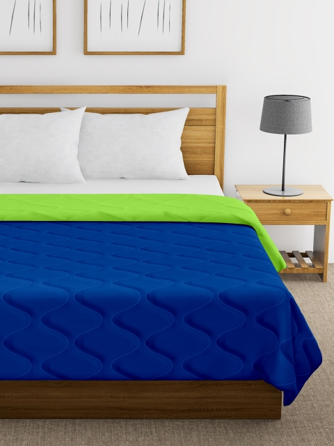 

Divine Casa Blue & Green Solid Mild Winter 200 GSM Double Bed Comforter