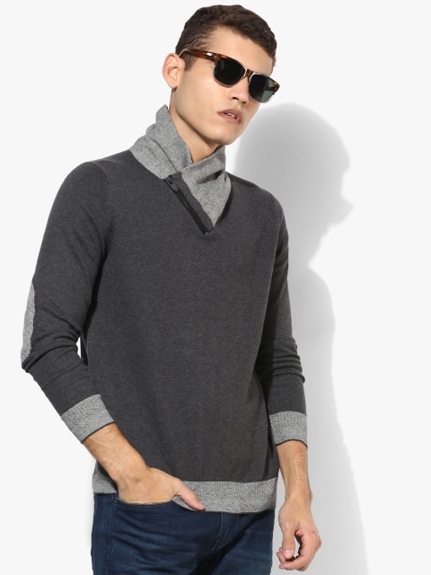 

Grey Melange+X24 Solid Sweater