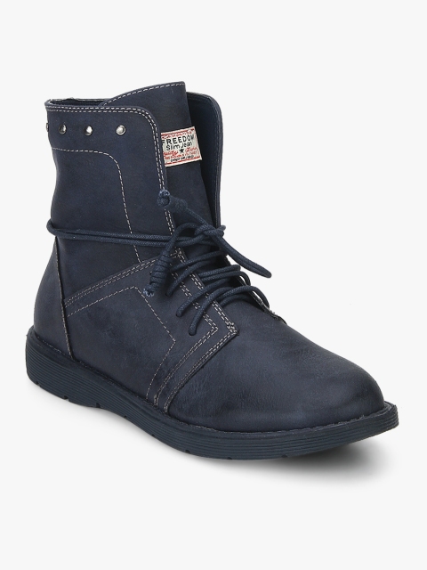 

Navy Blue Ankle Length Boots