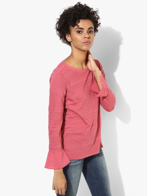 

Mauve Solid T Shirt