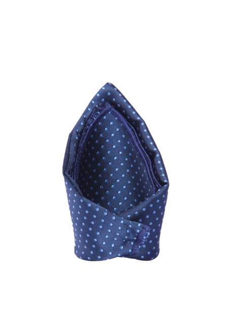

Tossido Men Blue Woven Design Pocket Square