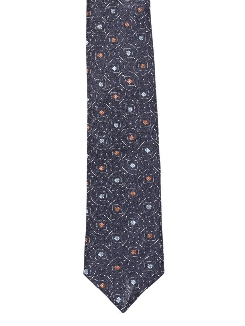 

Tossido Grey Woven Design Skinny Tie