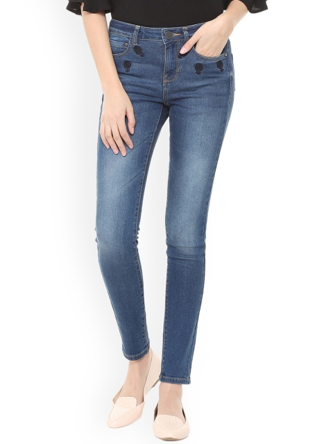 

Van Heusen Woman Blue Slim Fit Mid-Rise Clean Look Stretchable Jeans