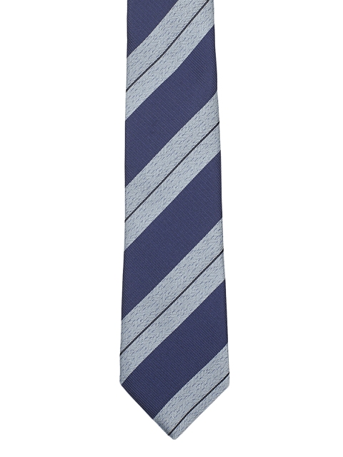 

Tossido Blue Striped Skinny Tie