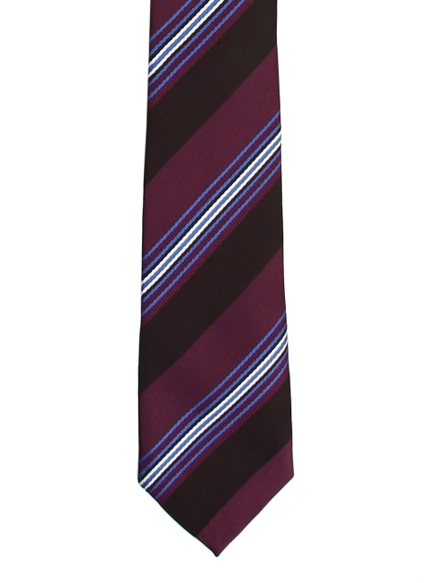 

Tossido Purple & Black Striped Skinny Tie