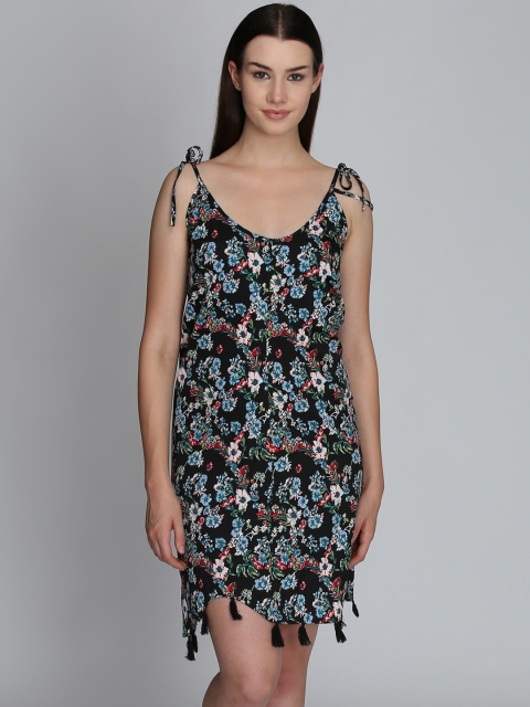 

DODO & MOA Women Black Printed Sheath Dress