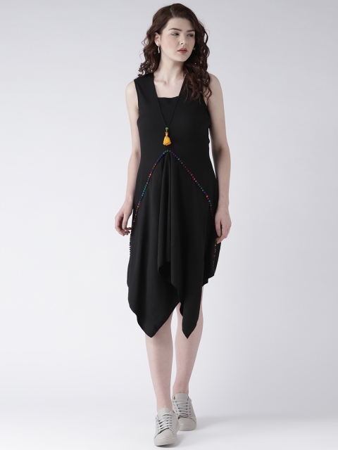 

DODO & MOA Women Black Solid Sheath Dress