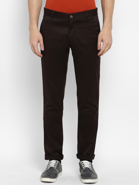

Parx Men Brown Slim Fit Solid Regular Chinos