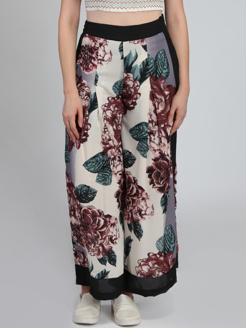 

DODO & MOA Women Multicoloured Flared Printed Culottes, Multi