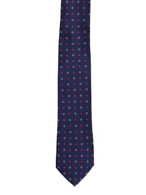 

Tossido Navy Blue Printed Skinny Tie
