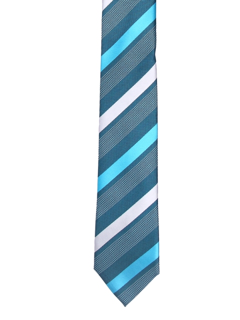 Tossido Green Striped Skinny Tie