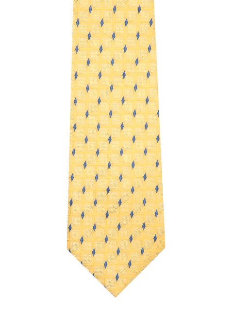 

Tossido Yellow Woven Design Broad Tie
