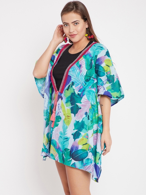 

The Kaaftan Company Printed Multicoloured Cover-Up Dress, Multi