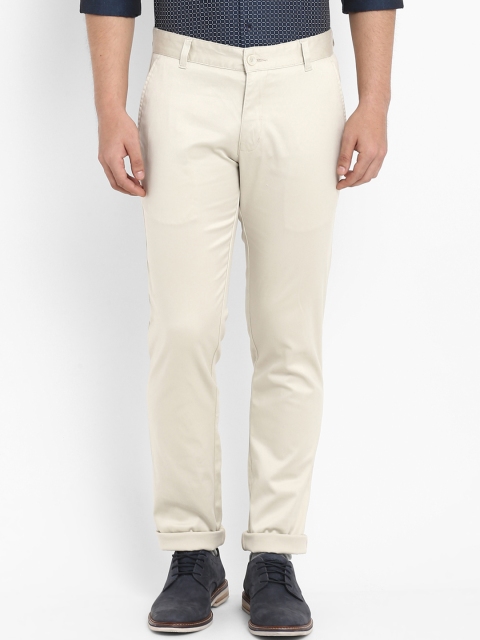 

Parx Men Beige Slim Fit Solid Chinos