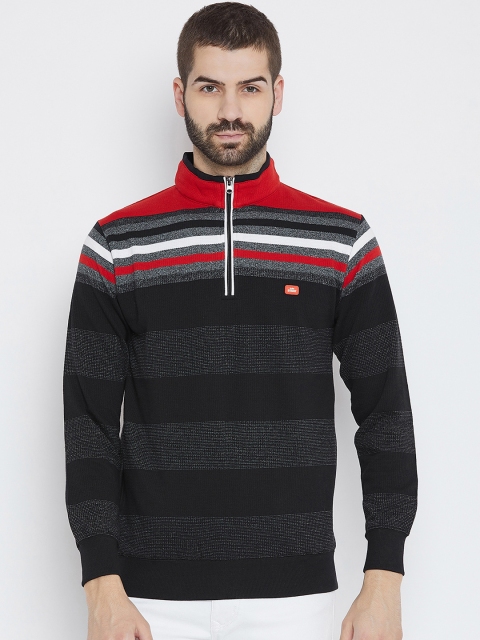 

Duke Men Black & Red Striped Sweatshirt