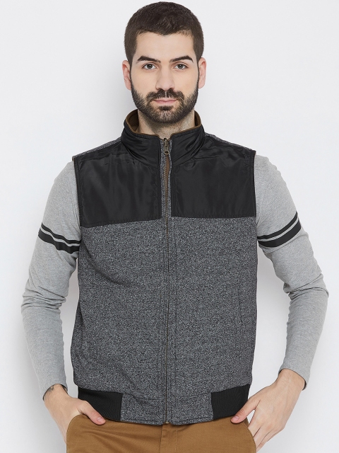 

Duke Men Black Colourblocked Lightweight Tailored Jacket