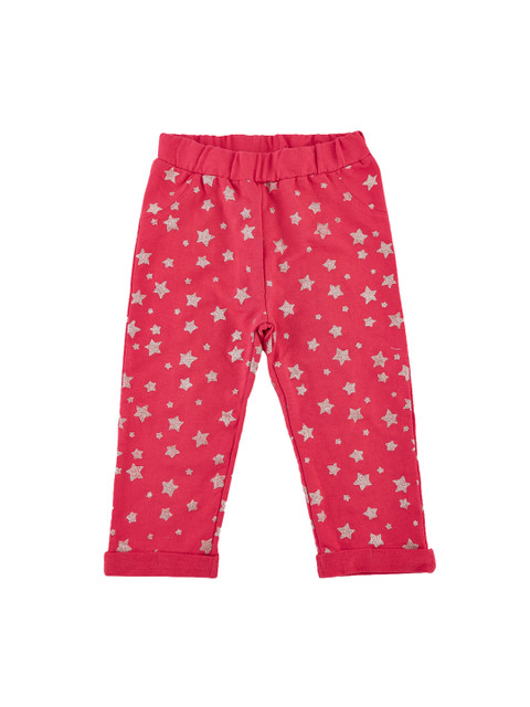 

Chirpie Pie by Pantaloons Girls Pink Regular Fit Printed Regular Trousers
